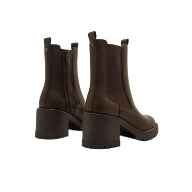 Botines Mustang de Tacón Praga Marrón