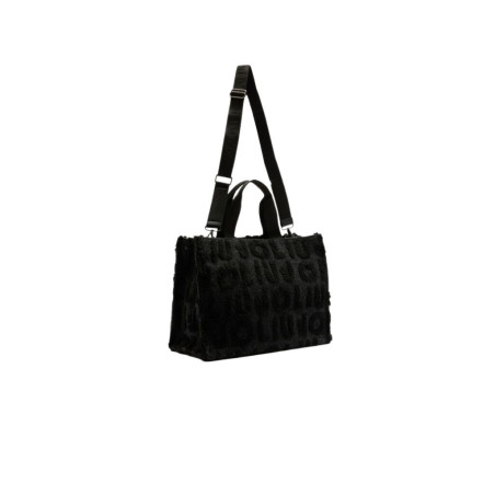 Liu Jo Bolso Tote Grande Mezcla de Lana Negro