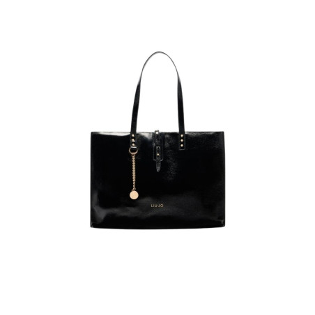 Liu Jo Bolso Tote Grande Brillante Negro