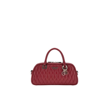 Bolso Guess de Mano Valla Pespunteado Rojo
