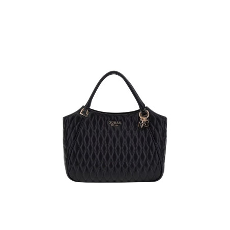 Bolso Guess Shopper Valla Pespunteado Negro