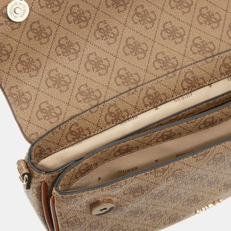 Bolso Guess de Hombro Dea 4G Marrón