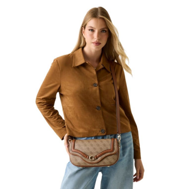 Bolso Guess de Hombro Dea 4G Marrón