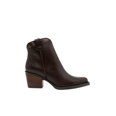 Botines Porronet Cowboy Moka con Cremallera Frida