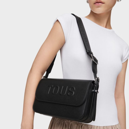 Bolso Tous Bandolera Mediana Negra Brenda