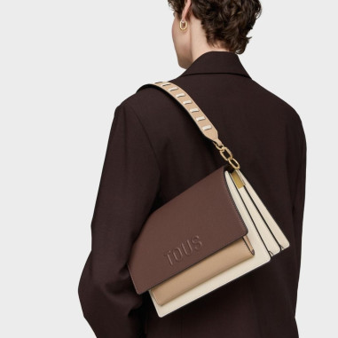 Bolso Tous Bandolera Mediana Beige...