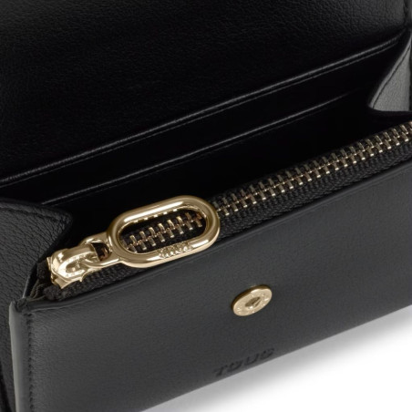 Billetera Tous Pequeña Negra City