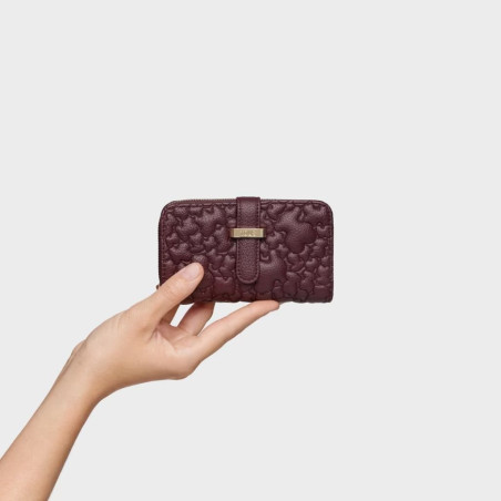 Billetera Tous Burdeos Bridge Puffy Bear