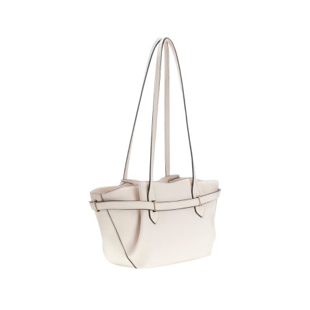 Bolso Guess de Hombro Saffiano Yesba Crema