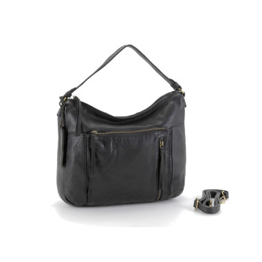 Bolso Piel Antoni Bolonia Negro