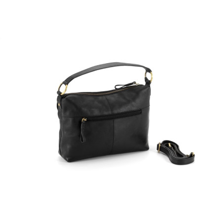 Bolso Bandolera Piel Antoni Potenza Negro