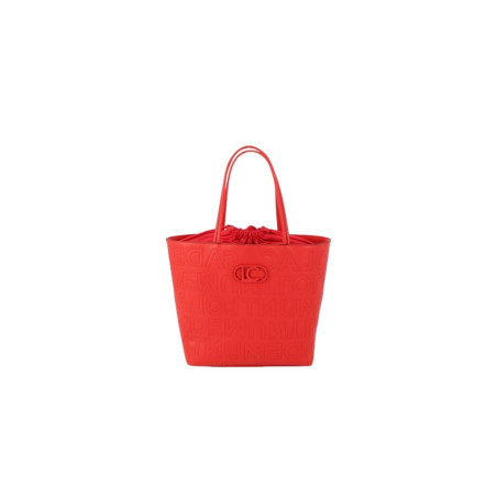 Bolso Lola Casademunt Shopper Desestructurado Pespuntes Monograma Coral