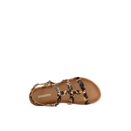 Sandalias Gioseppo Barefoot Piel Estampado Animal Stepney