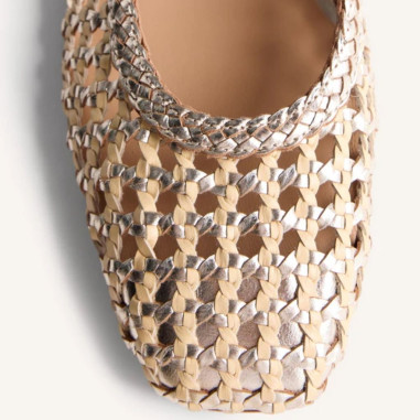 Bailarinas Gioseppo Piel Trenzada...