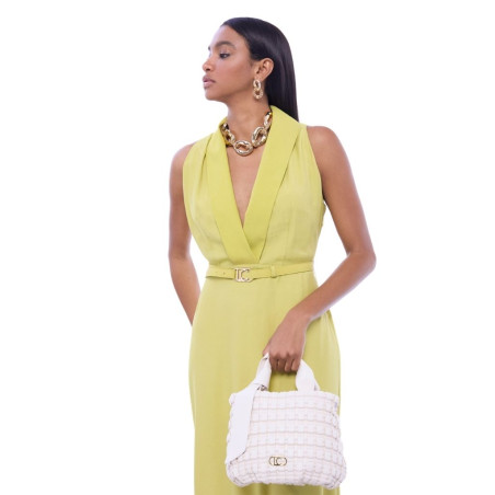 Bolso Lola Casademunt Trenzado Detalle en Lazo Crudo