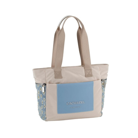 Bolso Cacharel Maxi Shopper Nylon Beig