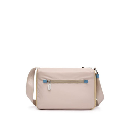 Bolso Cacharel Bandolera Nylon Ultra Ligero Tres Compartimentos Sky
